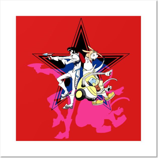 Space Dandy- Dandy Crew Wall Art by Visual_Discord